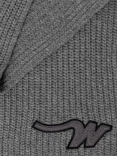 Вовняний шарф Weekend Max Mara BARDIES однотонна сірий