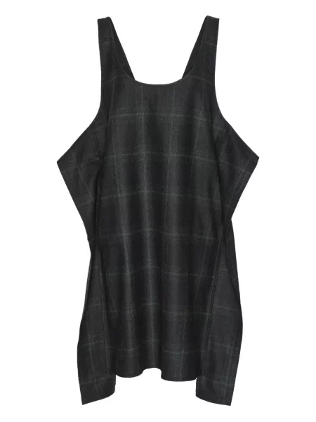 Rochie Henrik Vibskov în carouri de costum negru