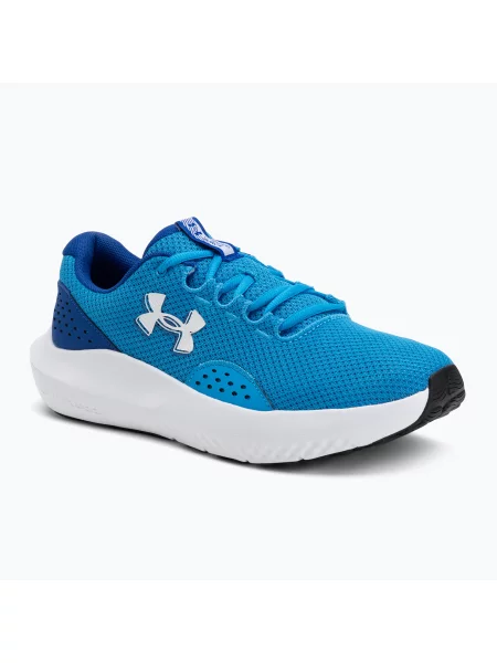 Încălțăminte de alergare pentru bărbați Under Armour Charged Surge 4 electric blue/royal/white alb