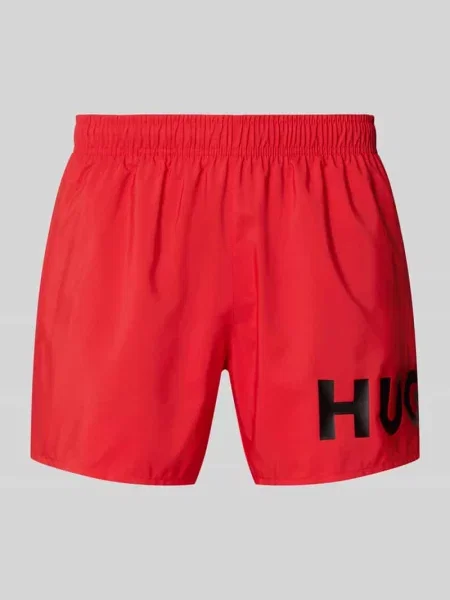 Kąpielówki Hugo z nadrukiem czerwone
