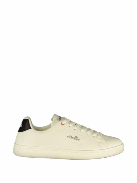 Sneakerși Ellesse cu șireturi cu imagine din dantelă alb