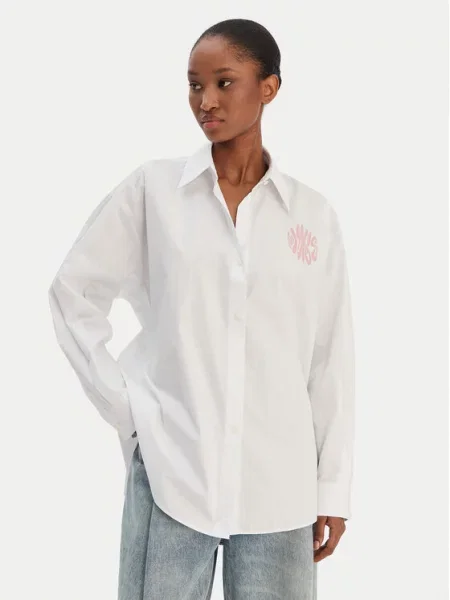 HUGO Srajca Elisana B Oversize bela