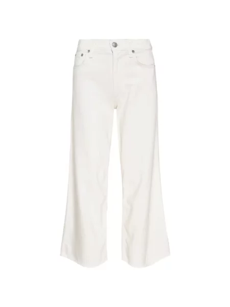 Blugi cu picior larg Rag & Bone alb