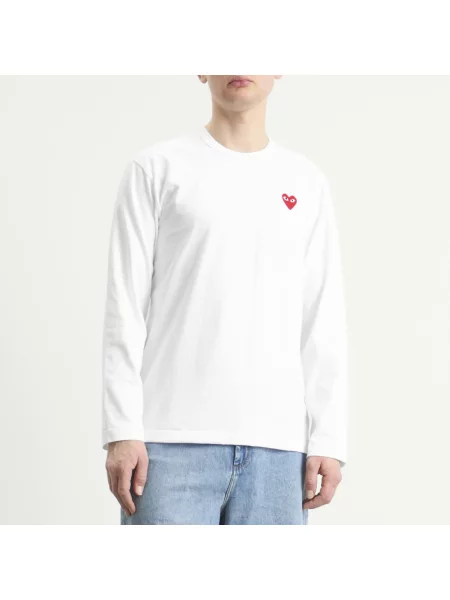 Koszulka Comme Des Garcons Play biała