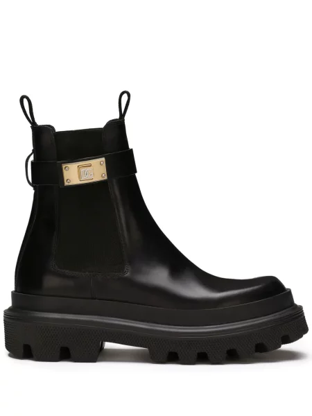 Botine chelsea Dolce & Gabbana din piele negru