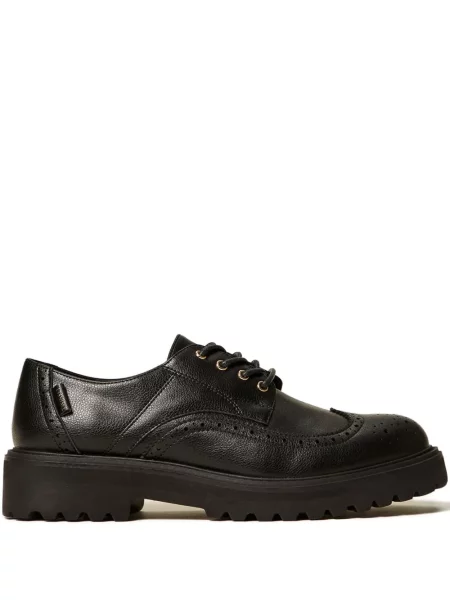 Šněrovací krajkové polobotky Twinset černé