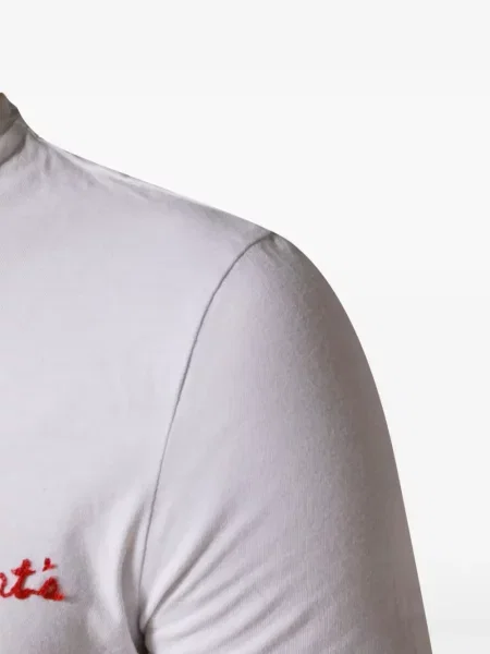 Tricou President's cu broderie alb