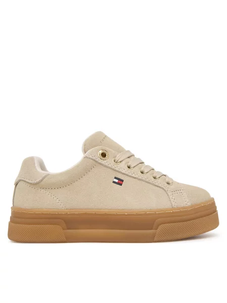 Sneakersy Tommy Hilfiger beżowe