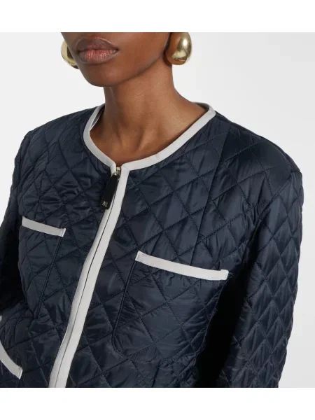 Geacă Max Mara din canvas albastru