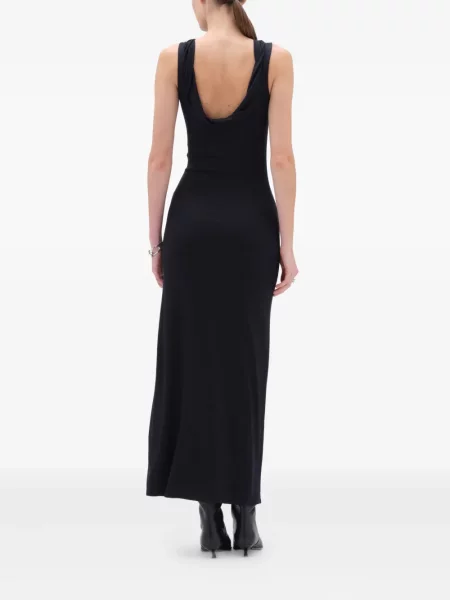 Rochie maxi Remain fără mâneci de costum negru