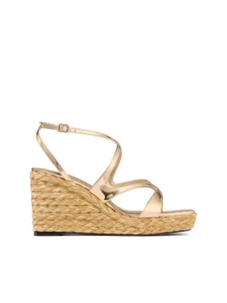 Espadryle Jimmy Choo skórzane żółte