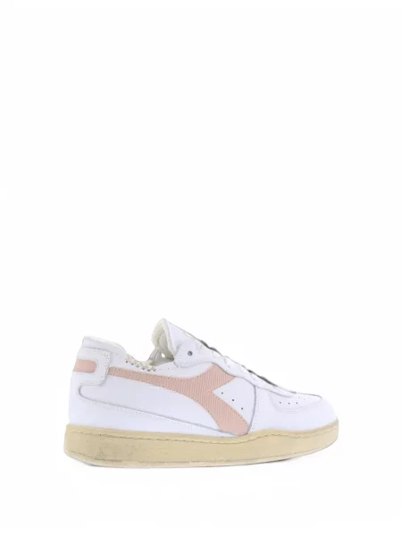 Fűzős csipkés sneaker Diadora fehér