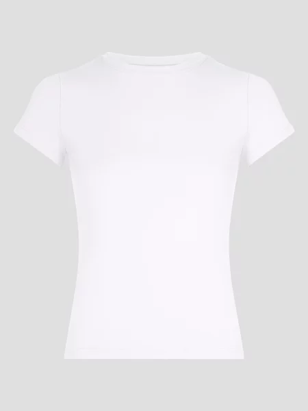 YO-GAYA Športový top Short Sleeve Top' biela