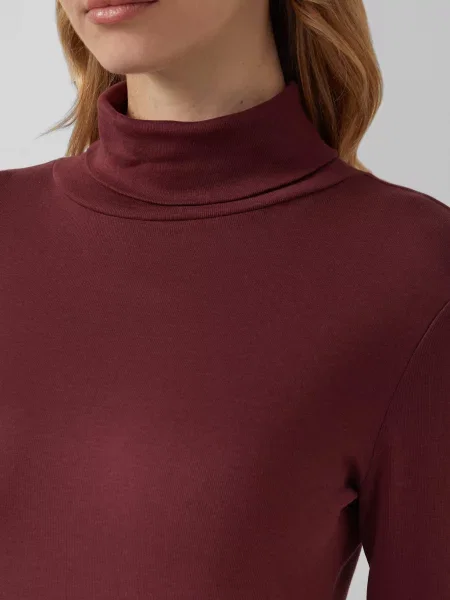Sweter z golfem S.oliver Red Label czerwony