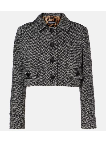 Geacă Dolce&gabbana de lână gri
