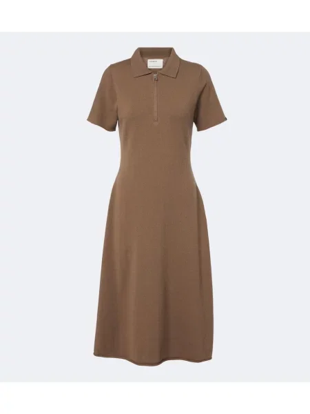 Rochie Extreme Cashmere din cașmir maro