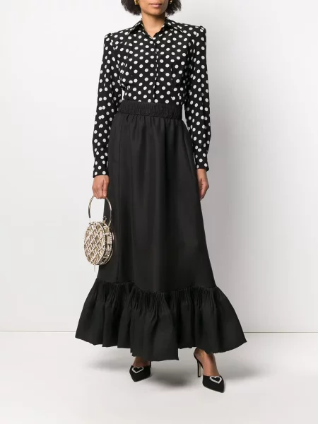 Cu peplum fustă Valentino Garavani negru