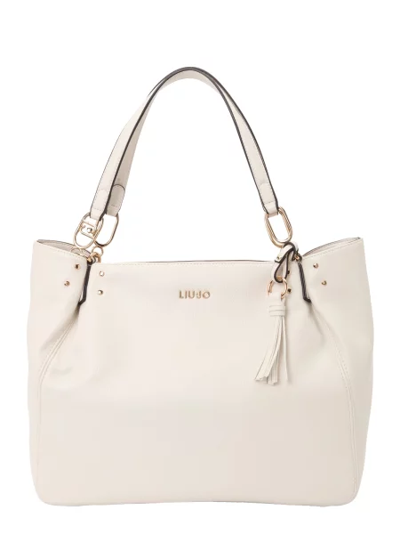 Liu Jo Nakupovalna torba ECS kremna zlata