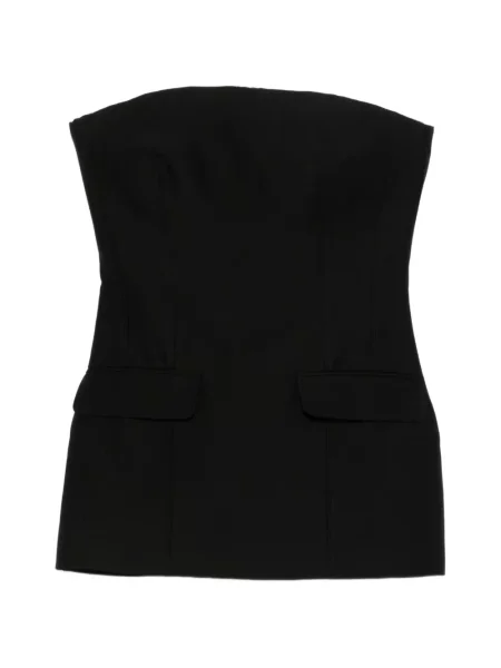 Top Toteme bez ramiączek czarny