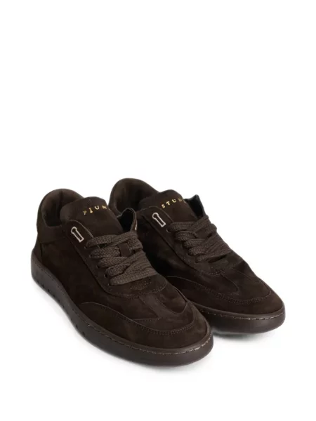 Sneakerși Piumha Studio din piele de căprioară maro