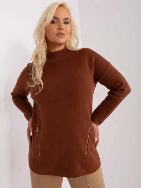 Pulover Fashionhunters maro