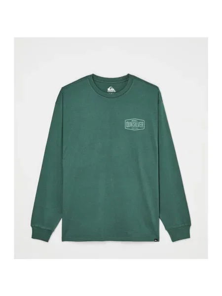 Koszulka z długim rękawem Quiksilver Surf Garage ciemnozielony S zielona