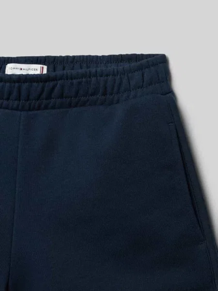 Szorty dresowe o kroju relaxed fit z mieszanka bawełny Tommy Hilfiger Teens granatowe