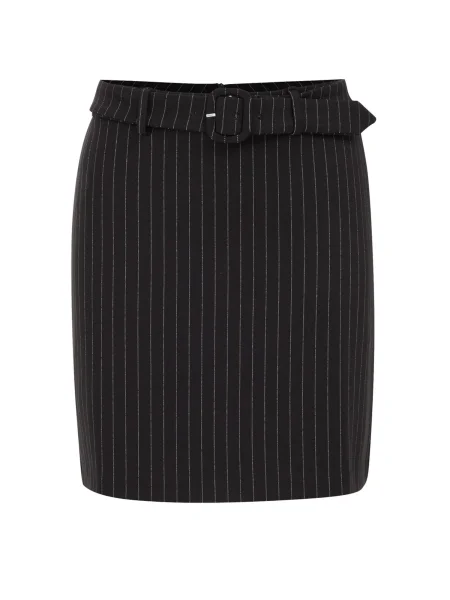 WE Fashion Fustă negru alb