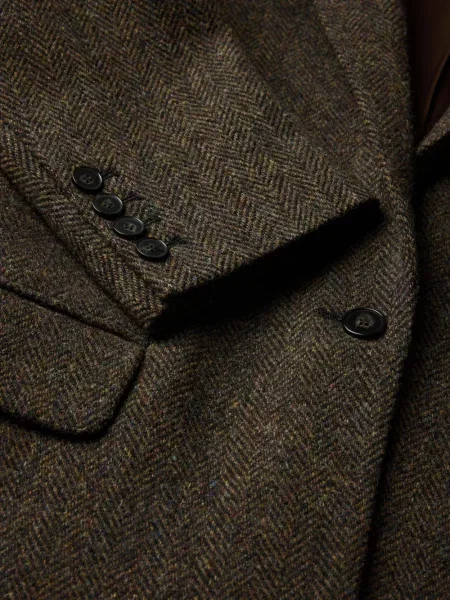 Geacă Soeur cu model herringbone maro