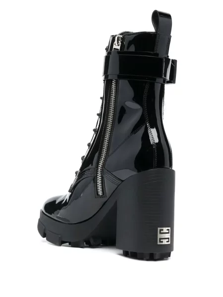 Botine Givenchy cu cataramă negru