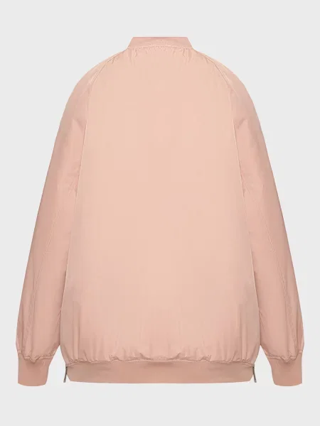 Довга джинсова куртка Calvin Klein Jeans рожева
