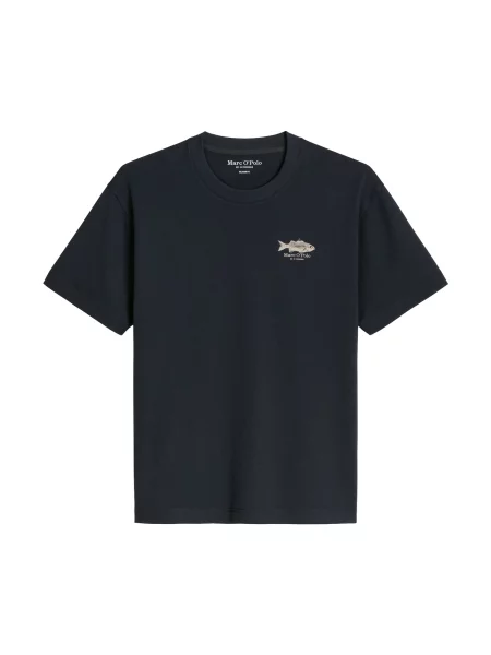 Marc O'Polo Tricou albastru închis verde gri