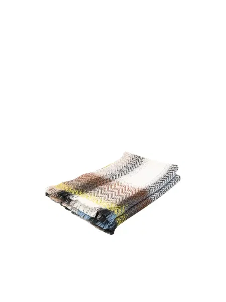 Szal Missoni Home wełniana w kratę