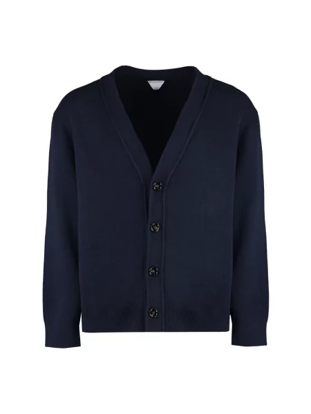 Sweter Bottega Veneta niebieski