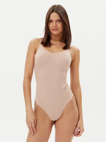 Calvin Klein Body Modelujące Stay-Put Mesh beige beżowy