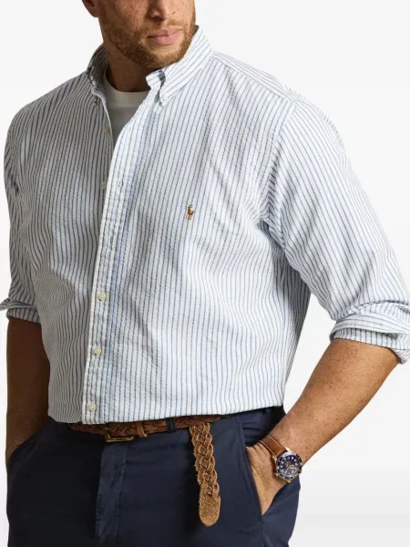 Șosete Polo Ralph Lauren cu model herringbone cu broderie plasă albastru