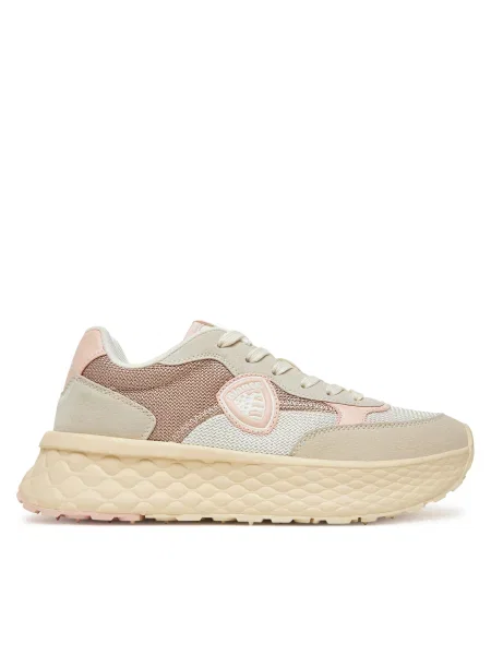Blauer Sneakers bej