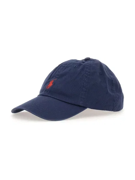 Polo Ralph Lauren czapka z daszkiem z aplikacją niebieska