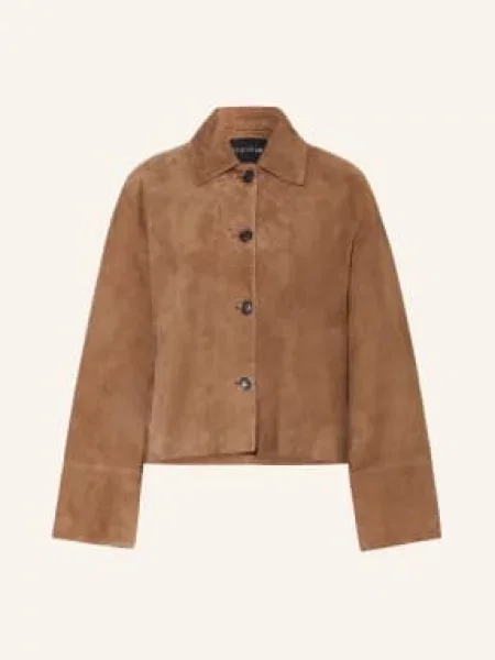 Studio Ar Kurtka Skórzana Elaine braun brązowa