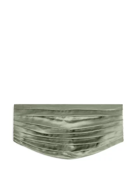 Curea Dries Van Noten din satin verde