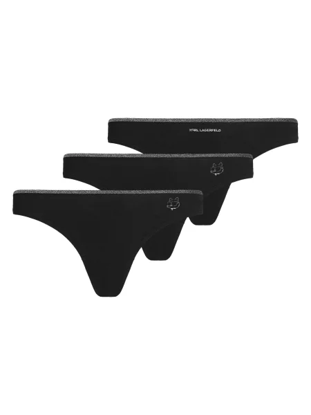 Karl Lagerfeld Tanga Ikon Schimmer gri negru