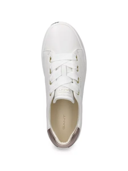 Sneakers Gant με κορδόνια με σχέδιο με δαντέλα λευκό