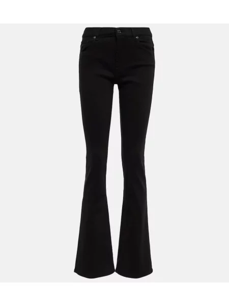 Blugi evazați 7 For All Mankind negru