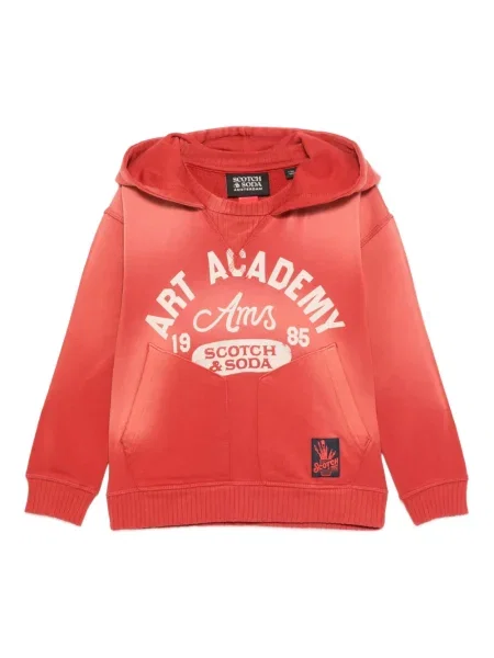 Bluza z kapturem dziecięca Scotch & Soda czerwona