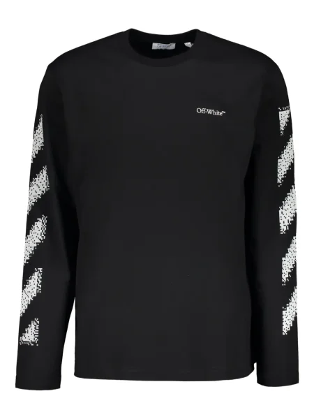 Tricou Off-white lung alb