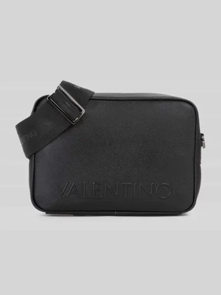 Torba na ramię z wytłaczanym logo model ELITE' Valentino Bags czarna
