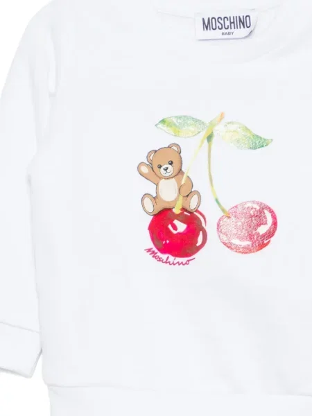 Hanorac copii Moschino alb