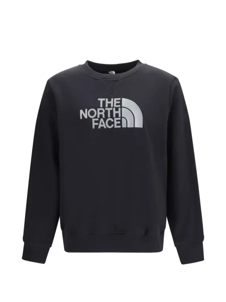 Hanorac crewneck The North Face cu autograf negru