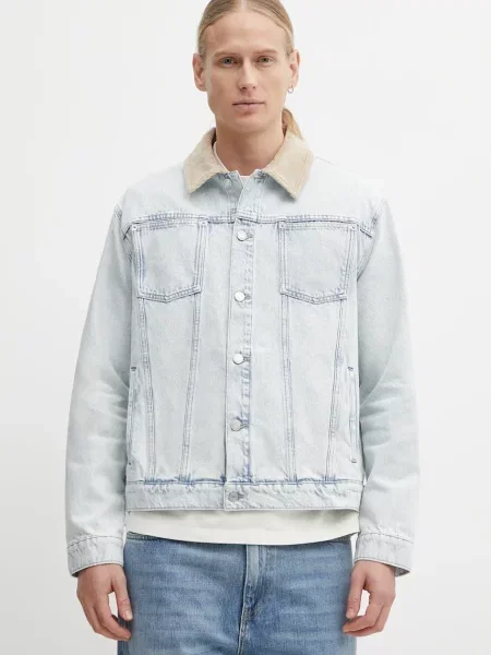 Drôle de Monsieur geacă de blugi din La Veste Jean Délavée de tranziție albastru