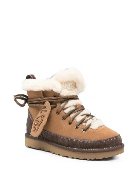 Botine Ugg cu șireturi din dantelă
